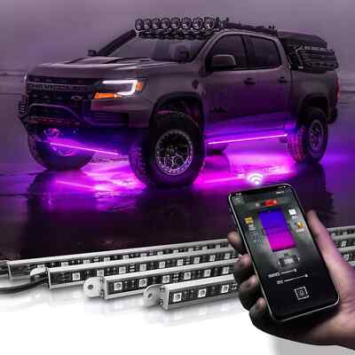 LED Underglow Bluetooth Enabled Lighting Kit  OPT7 AURA PRO All-Color