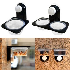 Plastic Gecko Feeder Ledge Reptile Food Bowls and Water Dish Cups Portable NEW