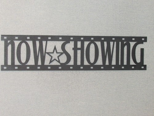 NOW SHOWING Movie Film Strip Wood Wall Words Hanging Sign Art Decor Reel - Picture 2 of 4