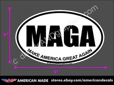 MAKE AMERICA GREAT AGAIN MAGA TRUMP DECAL WINDOW BUMPER STICKER POLITICAL