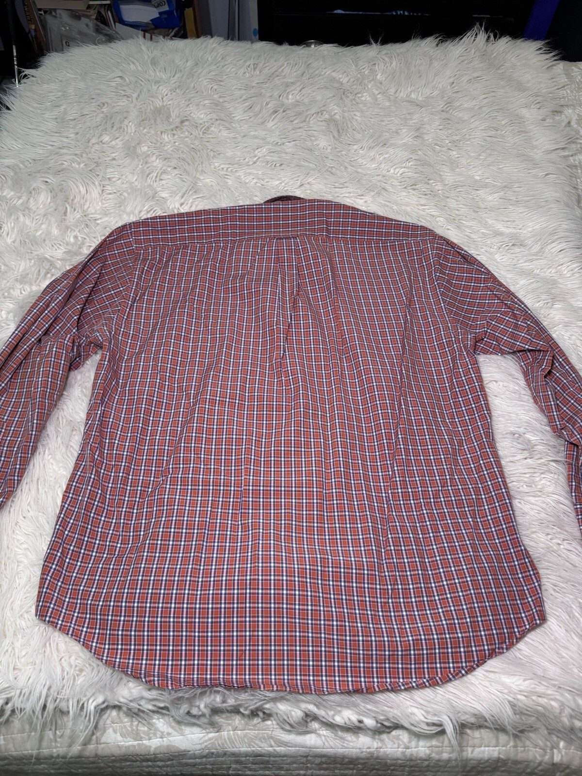 Facconable Menms Button Down Shirt Size Large Ora… - image 10