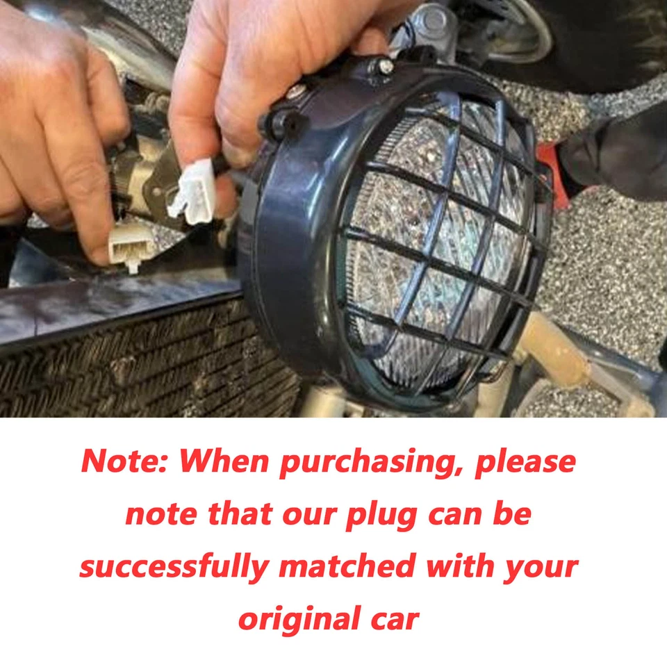 2x Faros LED para Yamaha Banshee 1987-2006 Lente Bombillas Parrillas Guerrero 350 Foto 2 de 4