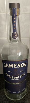 Jameson Single Pot Still Irish Whiskey 1 L Empty  Bottle
