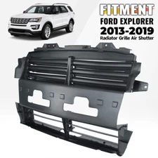 Radiator Grille Air Shutter Control Assembly For 2013-2019 Ford Explorer Black