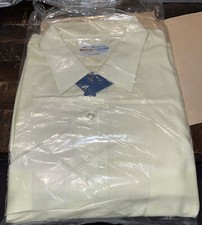 NOS L 16 Brite Dura Lt Green Vtg 60s Manhatten Delcot Mantrim L/S Dress Shirt