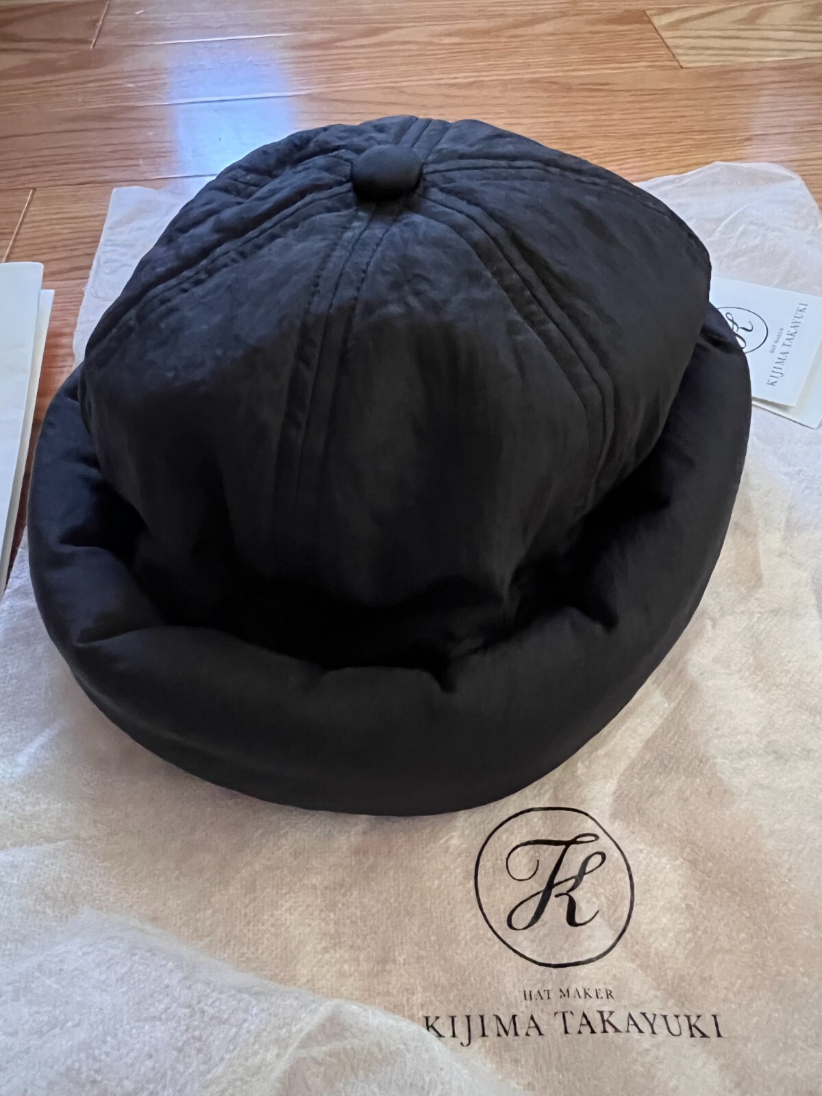 RARE KIJIMA TAKAYUKI Nylon Padded Fisherman Cap Tokyo Exclusive Black Hat Japan image 8