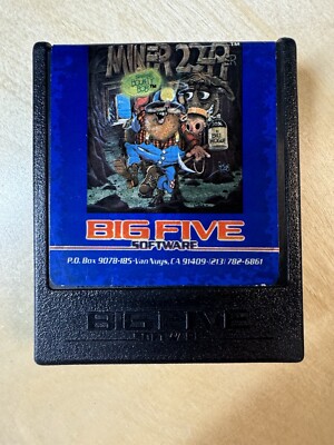 Vintage 1983 Atari 400 800 Miner 2049er Bounty Bob Big Five Software 