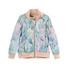 MOLO Hestie Pink Soft Shell Jacket Delicate Cacti Cactus 98 Sz 3