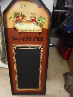 RESTAURANT MENU DISPLAY DECORATIVE BOARD (48  TALL X 19 WIDE X 1'')