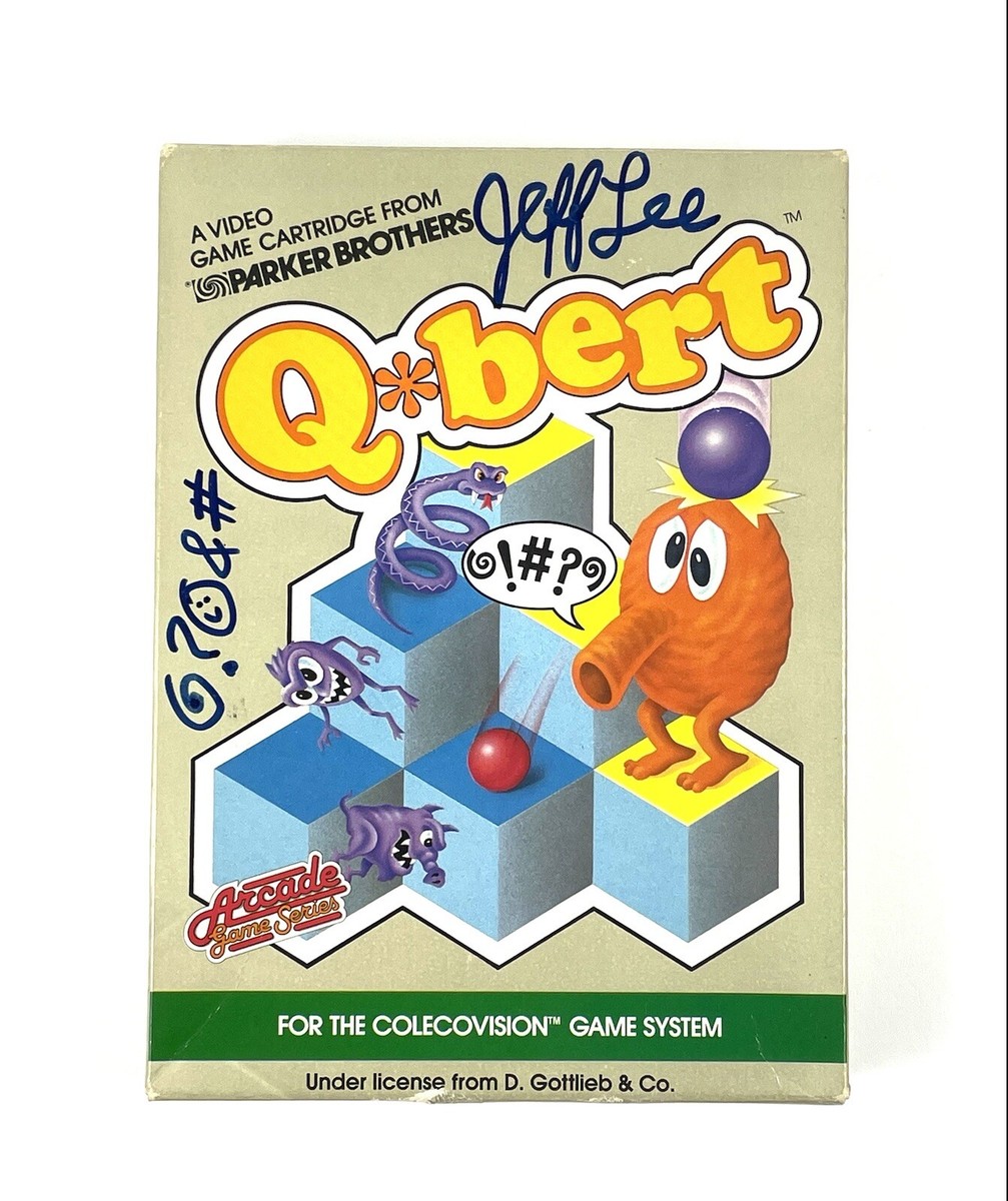 Q*Bert Signed Atari 2600 Video Game Creator Jeff Lee Parker