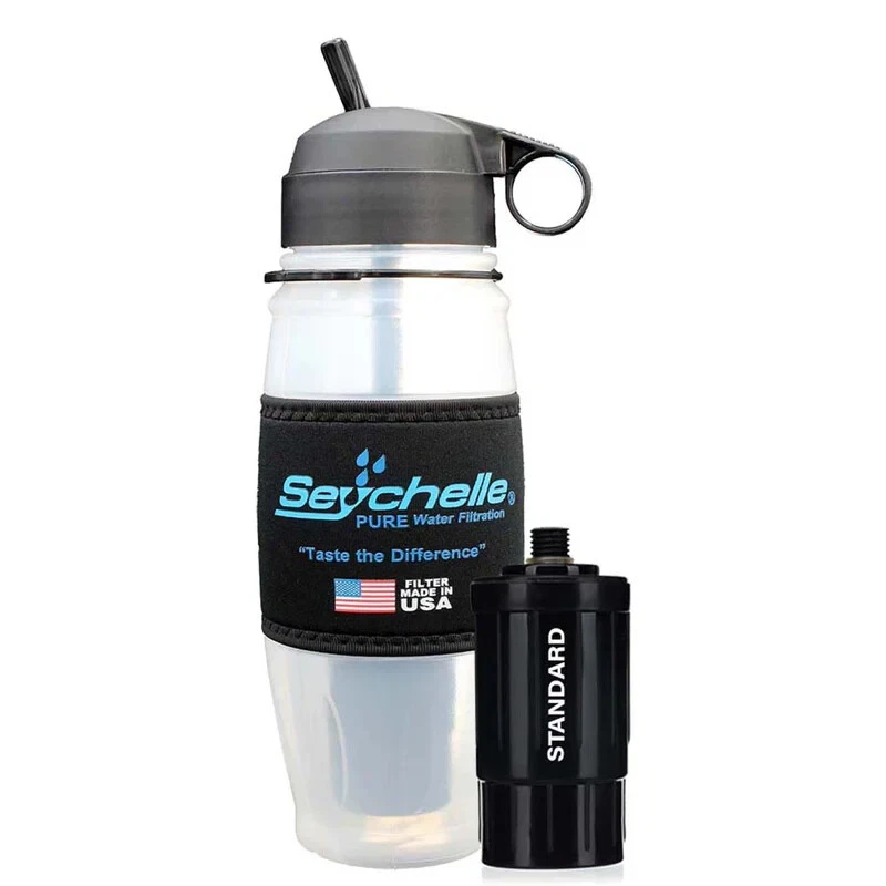 Seychelle 64oz pH20 Alkaline Water Filter Pitcher and 28oz STANDARD Flip Top Bot - Image 3 of 3