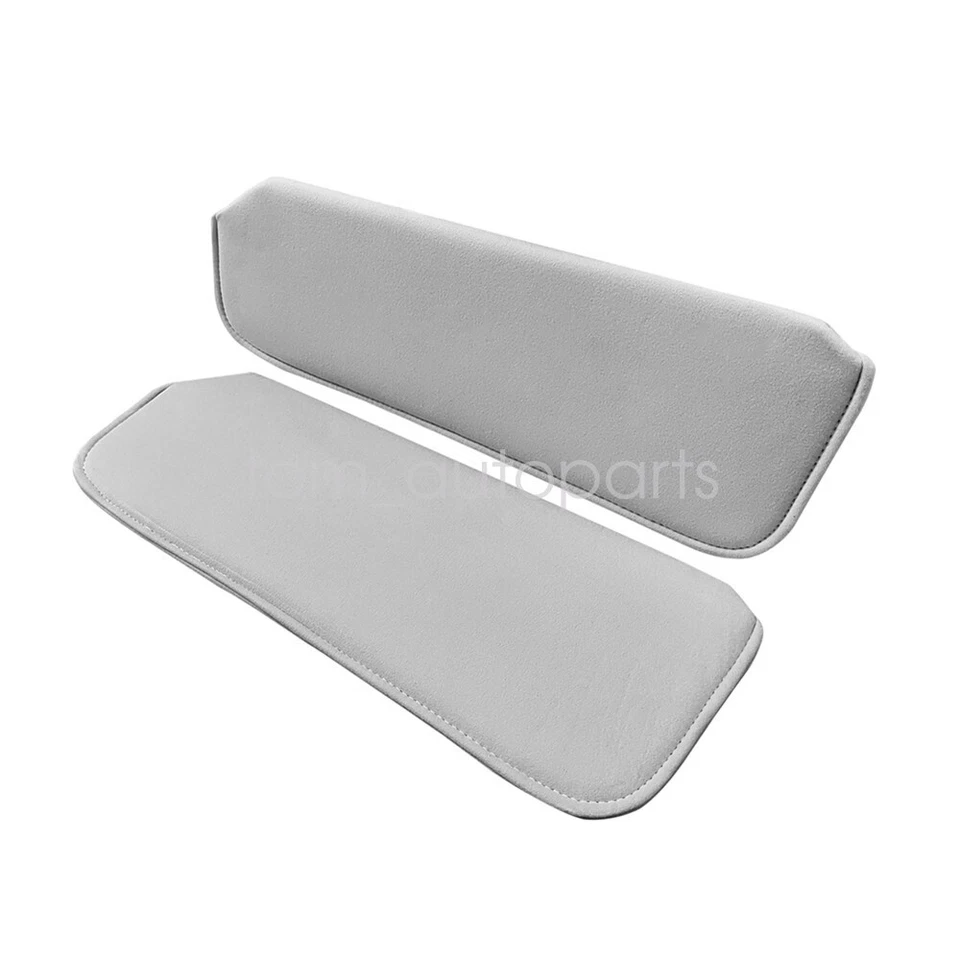 For 1988-1998 Chevy GMC Full Size Truck Sun Visors Light Grey Gray Cloth LH & RH Foto 3 de 4