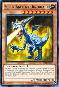 Super-Ancient Dinobeast - SR04-EN007 - Common - Unlimited Edition x3 - Near Mint
