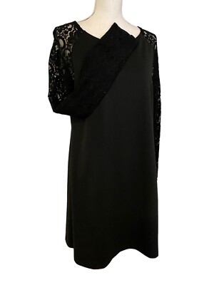 Pietro Brunelli M Maternity Dress Black Lace Sleeves Party Holiday Cocktail NWT