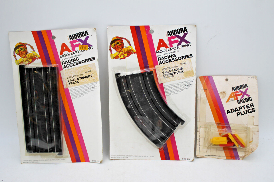 13 Pounds 1970s Aurora AFX HO Slot Car Track & Accessories Cull Lot eBay