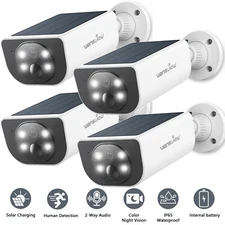 Wansview 3MP Video Solar Security Camera Outdoor Color Night Vision 2-Way Audio