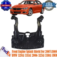 New Front Engine Splash Shield Under Cover For 2009-13 Fit BMW 325xi-328i xDrive