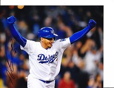 LOS ANGELES DODGERS ALEX GUERRERO SIGNED CELEBRATING 8X10
