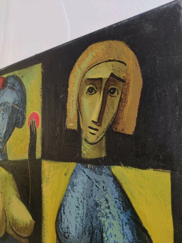Interesting work on canvas signed and dated, author to be identified - Imagen 4 de 6