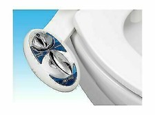 LUXE Bidet Neo 180 - Self Cleaning Dual Nozzle - 13.5 x 7 x 3 inches, Blue