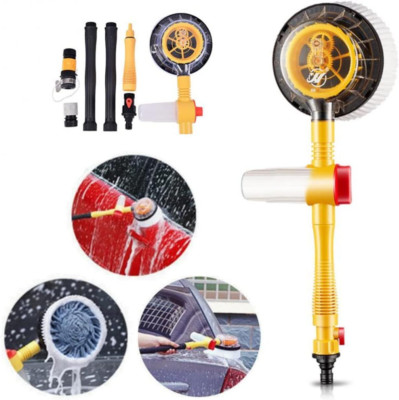 Rotating Car Wash Brush, High Pressure Foam Brush Yellow