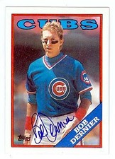 Bob Dernier autographed Baseball Card (Chicago Cubs) 1988 Topps #642