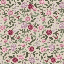 Rifle Paper NEW Release "English Rose" Collection "Roses" in Plum Cotton Fabric