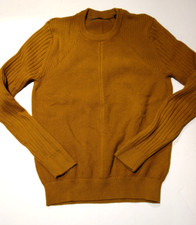 SEAN JOHN Men's Gold Knit 100 Cotton Pullover Sweater NWOT Small