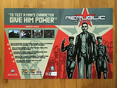 Republic The Revolution PC 2003 Vintage Print Ad/Poster Official Game Promo Art