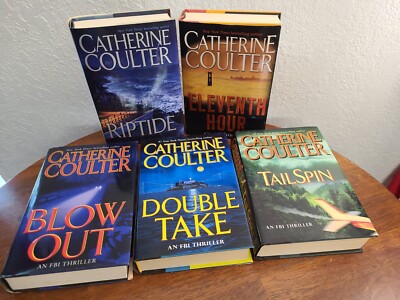 Catherine Coulter FBI Thriller Series 2000-2008 Hard Cover Books lot of 5