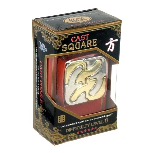 Cast Puzzle Cuadrado - Rompecabezas De Metal - Nivel 6 - Imagen 3 de 3