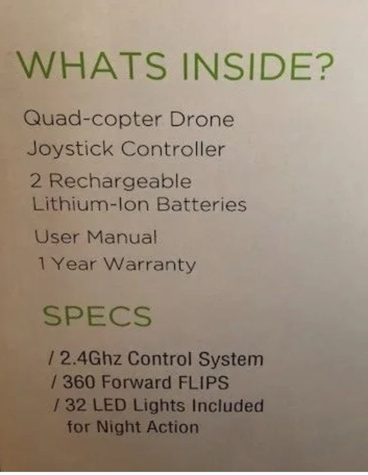 Vivitar DRC-333 Air Defender Drone with 16.1MP Camera Wi-Fi Streaming Video NIB - Image 3 of 4