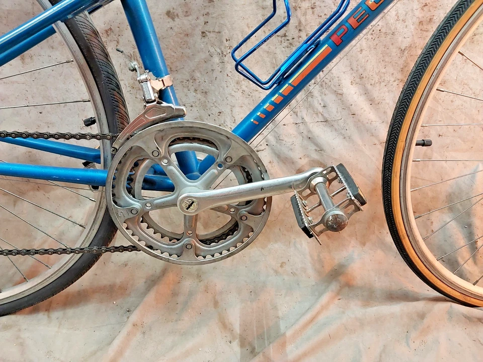 Bicicleta de carretera Peugeot Mixte Touring 1970 51 cm pequeña acero azul Shimano Step-Thru 12S Foto 4 de 4