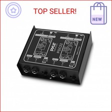 PYLE-PRO Premium Direct Injection Audio Box - Passive DI Unit Hum Eliminator w/