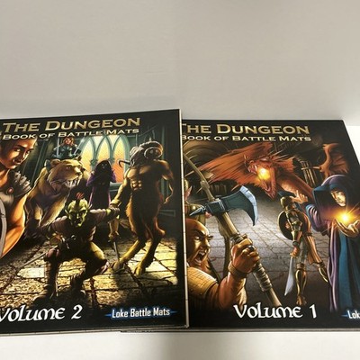 Loke RPG Mats Books of Battle Mats - The Dungeon 2 book set