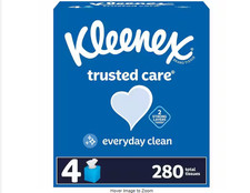 70-Count Trusted Care 2-Ply Facial Tissues 4-Pack
