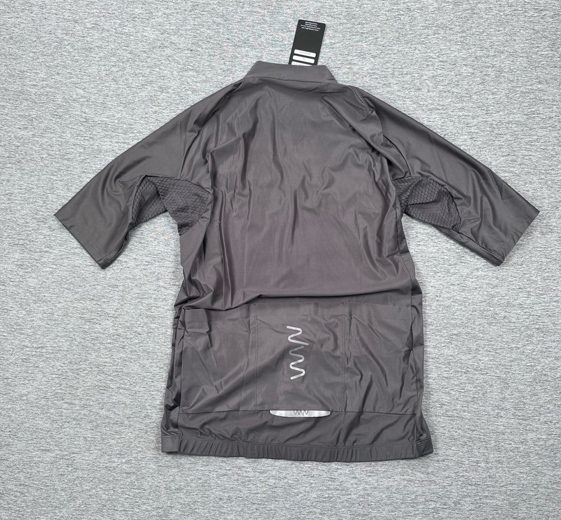 WYN Republic Cycling Jersey Mens XL Gray Thirsty Bear Full Zip Bike Riding NEW