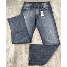 Guess Camino Wash Mens Distressed Straight Leg Jeans Blue 32 NEW