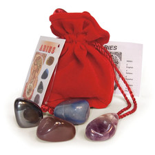 ARIES ASTROLOGICAL CRYSTAL TALISMANS LO SCARABEO AGATE HAEMATITE ZODIAC SIGN NEW