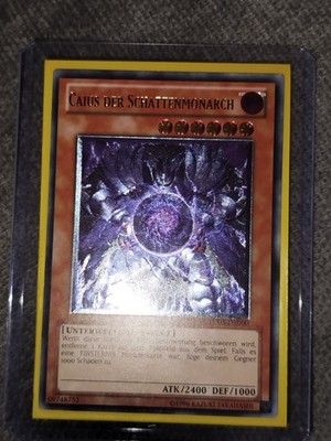 Yugioh! Caius The Shadow Monarch TU03-DE000 Ultimate Rare Near Mint German