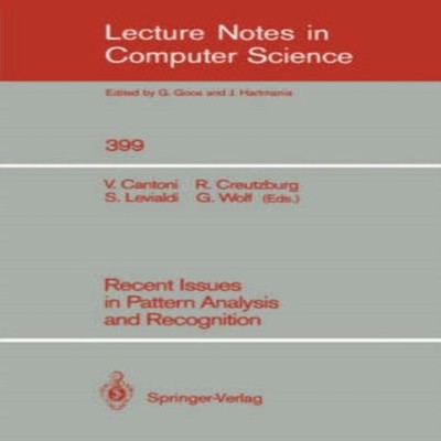 Recent Issues in Pattern Analysis and Recognition Springer Nature