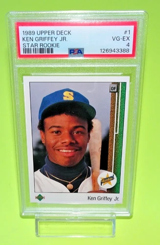 1989 Upper Deck #1 - Ken Griffey Jr. - 'Star Rookie' - PSA 4