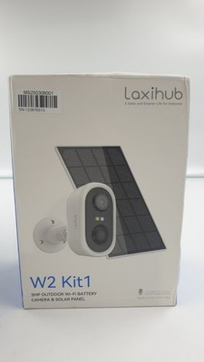 Laxihub W2 Kit1 3MP Outdoor WiFi Battery Camera Solar Panel New SealedOVP_0,62_5