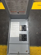 Seamens Outdoor Load Center With Breakers 8 Circuits Installed