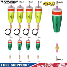 4Pcs Fishing Float Bobbers Fishing Popping Cork Trout Float Rig Weighted Popping