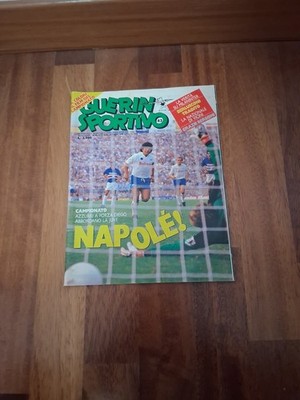 Guerin Sportivo 30 1986 – Poster Napoli – Maradona – Italie