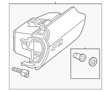 Genuine Mercedes-Benz Glove Box 172-680-02-91-9H14