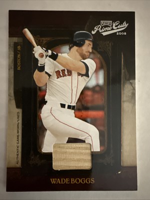 Wade BOGGS 2008 Playoff Prime Cuts BAT Relic #93 5/5 Red Sox HOFer 