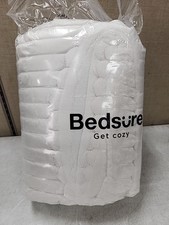 NEW Bedsure Fluffy Comforter Set - KING Size. 3 Pcs in Cream. White