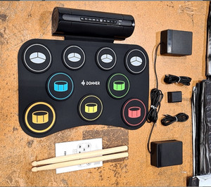 Donner DED-20 SE Roll Up Electronic Drum Pad 9 Quiet Pads Built-in Speaker Toys